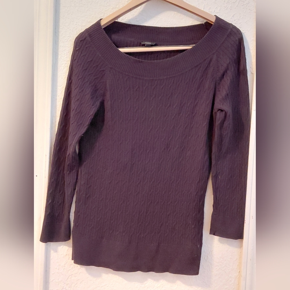 Talbots Rich Purple Crew Neck Sweater